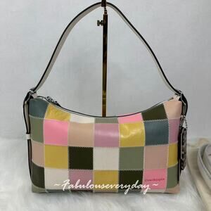 Coach Alter/Ego Slouchy Shoulder Bag In Leather/Pink/Olive Multi CFI67 NWT